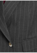 Thumbnail Blazer gris à rayures avec une coupe droite et un col à revers - Image 6