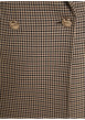 Thumbnail Blazer marron à motif pied-de-poule avec une coupe droite et un col à revers - Image 6