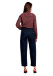 Thumbnail Jean en coton brut avec une coupe droite muni d'un zip et d'un bouton - Image 3