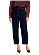 Thumbnail Jean en coton brut avec une coupe droite muni d'un zip et d'un bouton - Image 4