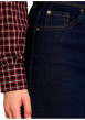 Thumbnail Jean en coton brut avec une coupe droite muni d'un zip et d'un bouton - Image 5