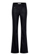 Thumbnail Pantalon noir uni avec une coupe bootcut muni d'un zip et d'un bouton