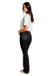 Thumbnail Pantalon noir uni avec une coupe bootcut muni d'un zip et d'un bouton - Image 3