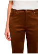 Thumbnail Pantalon marron uni avec une coupe bootcut muni d'un zip et d'un bouton - Image 5