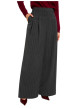 Thumbnail Pantalon gris à rayures avec une coupe bootcut muni d'un zip et d'une agrafe - Image 4