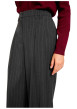 Thumbnail Pantalon gris à rayures avec une coupe bootcut muni d'un zip et d'une agrafe - Image 5