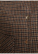 Thumbnail Blouson camel à motif pied-de-poule avec une coupe droite et un col montant - Image 6