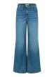 Thumbnail Jean en coton stone avec une coupe flare muni d'un zip et d'un bouton