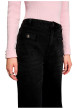 Thumbnail Jean en coton noir avec une coupe bootcut muni d'un zip et d'un bouton - Image 5