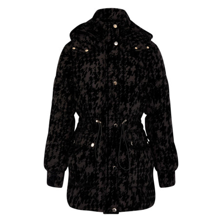 Doudoune noire à motif camouflage avec une...