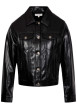 Thumbnail Blouson noir uniavec une coupe droite et des manches longues