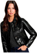 Thumbnail Blouson noir uniavec une coupe droite et des manches longues - Image 4