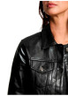 Thumbnail Blouson noir uniavec une coupe droite et des manches longues - Image 5
