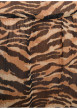 Thumbnail Chemisier chocolat à motif animalier avec une coupe droite et un col à revers - Image 6