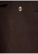 Thumbnail Manteau marron uni avec une coupe droite et un col à revers - Image 6