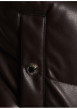 Thumbnail Doudoune marron unie avec une coupe droite et un col à capuche - Image 6