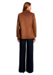 Thumbnail Blazer camel uni avec une coupe droite et des manches longues - Image 3