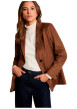 Thumbnail Blazer camel uni avec une coupe droite et des manches longues - Image 4