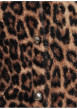 Thumbnail Gilet taupe à motif animalier avec une coupe droite et des manches longues - Image 6