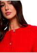 Thumbnail Gilet rouge uni avec une coupe ajustée et des manches longues - Image 5