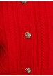 Thumbnail Gilet rouge uni avec une coupe ajustée et des manches longues - Image 6