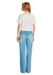 Thumbnail T-shirt en coton blanc uni avec une coupe droite et des manches courtes - Image 3