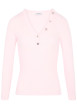 Thumbnail Top rose uni avec une coupe moulante et des manches longues