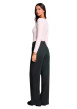 Thumbnail Top rose uni avec une coupe moulante et des manches longues - Image 3