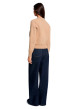 Thumbnail Gilet beige uni avec une coupe droite et des manches longues - Image 3
