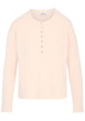 Thumbnail Pull beige uni avec une coupe droite et des manches longues