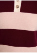Thumbnail Pull bordeaux à rayures avec une coupe droite et un col polo - Image 6