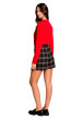 Thumbnail Pull rouge uni avec une coupe droite et des manches longues - Image 3