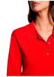 Thumbnail Pull rouge uni avec une coupe droite et des manches longues - Image 5