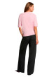 Thumbnail Pull rose uni avec une coupe droite et des manches courtes - Image 3