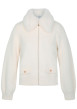 Thumbnail Blouson écru uni avec une coupe droite et des manches longues