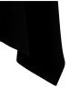 Thumbnail Poncho noir uni avec une coupe large et un col camionneur - Image 3