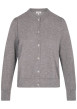 Thumbnail Gilet gris clair uni avec une coupe droite et des manches longues