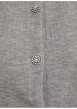 Thumbnail Gilet gris clair uni avec une coupe droite et des manches longues - Image 6