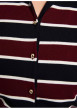 Thumbnail Gilet bordeaux à rayures avec une coupe droite et un col à revers - Image 6