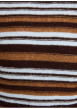 Thumbnail Pull marron à rayures avec une coupe droite et des manches courtes - Image 6