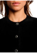 Thumbnail Gilet noir uni avec une coupe droite et des manches longues - Image 5