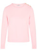 Thumbnail Top rose uni muni d'une coupe droite et de manches longues
