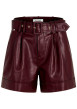 Thumbnail Short chino prune uni avec une coupe droite et muni d'une fermeture à zip