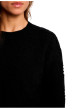 Thumbnail Pull noir uni avec une coupe droite et des manches longues - Image 5