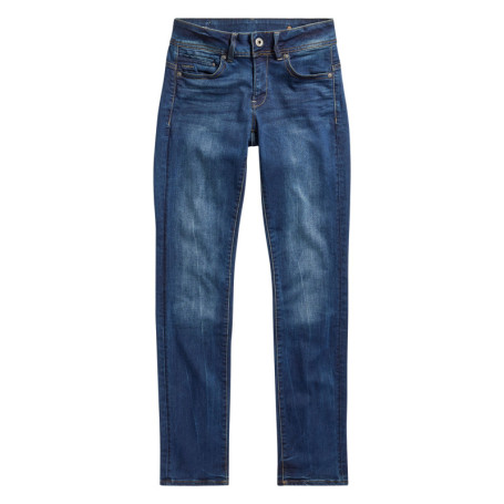 Jean en coton indigo à coupe droite pourvu de...