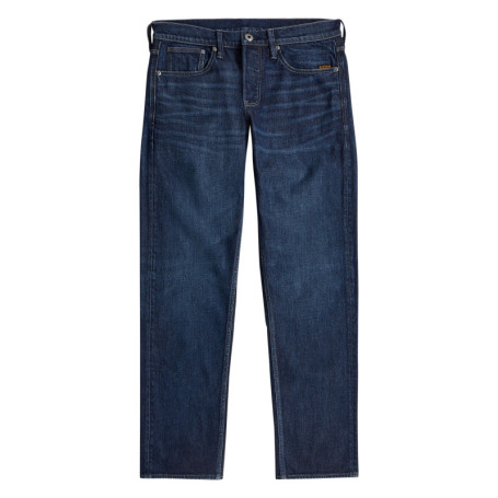 Jean en coton indigo à coupe droite pourvu de...