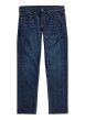 Thumbnail Jean en coton indigo à coupe droite pourvu de multiples poches