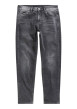 Thumbnail Jean en coton anthracite à coupe droite pourvu de multiples poches