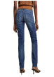 Thumbnail Jean en coton indigo à coupe droite pourvu de multiples poches - Image 3