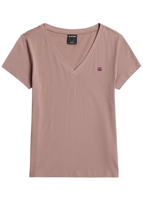 T-shirt en coton biologique rose à coupe...